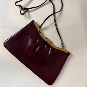 Burgundy special occasions purse with strap
